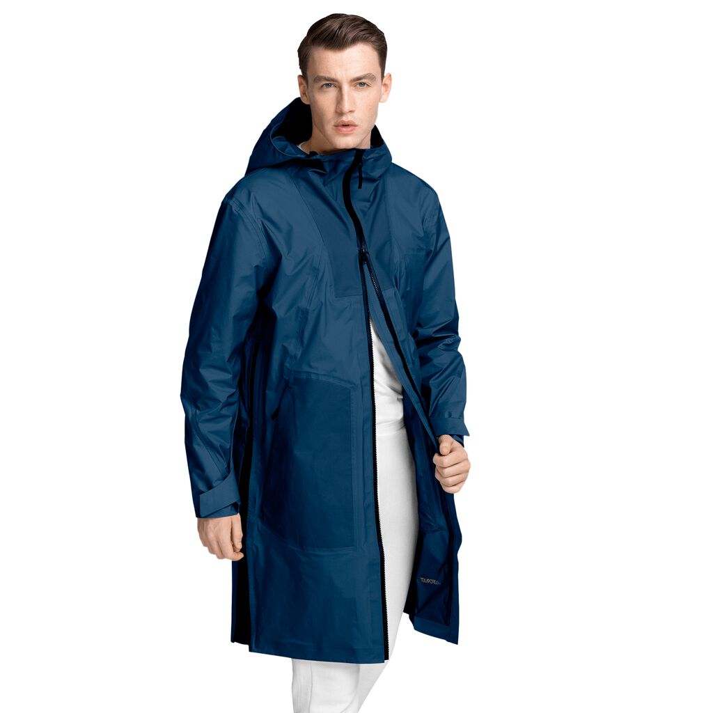 Jack Wolfskin THE RAIN Vestes Homme Bleu Marine Bleu - PAVNWHC-07